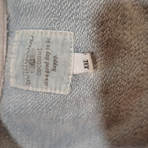 🇺🇲Sunkissed Coconut Blue Mineral-Washed American Flag Sweatshirt (XXL)🇺🇲 - Picture 6 of 7